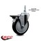 Service Caster 5 Inch Black Polyurethane 12 MM Threaded Stem Caster with Brake SCC-TS20S514-PPUB-BLK-PLB-M1215 - alternate 2